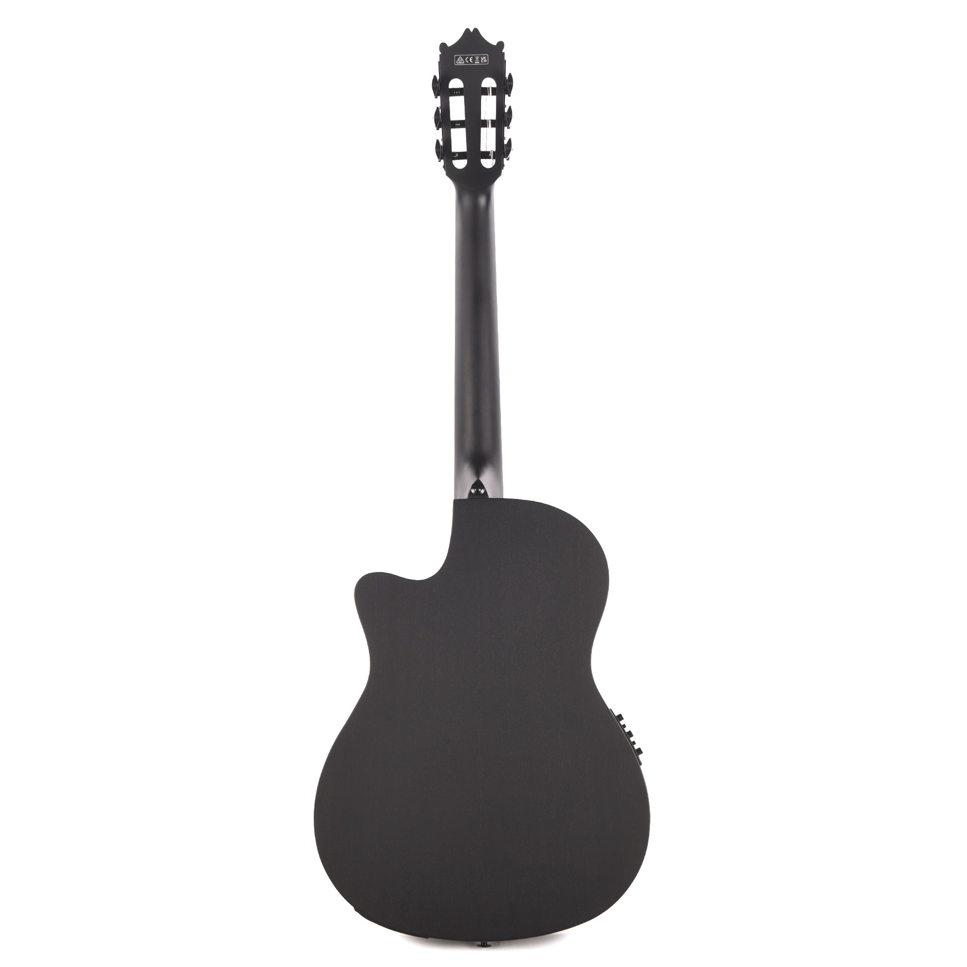 Ibanez GA621BOT Thinline Cutaway Classical Acoustic-Electric Guitar Black Out Acoustic Guitars / Classical