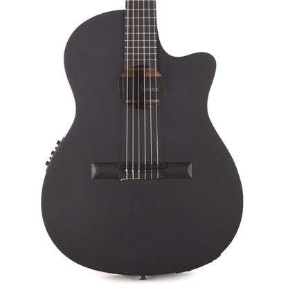 Ibanez GA621BOT Thinline Cutaway Classical Acoustic-Electric Guitar Black Out Acoustic Guitars / Classical