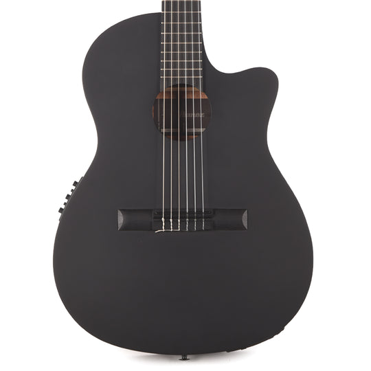 Ibanez GA621BOT Thinline Cutaway Classical Acoustic-Electric Guitar Black Out Acoustic Guitars / Classical