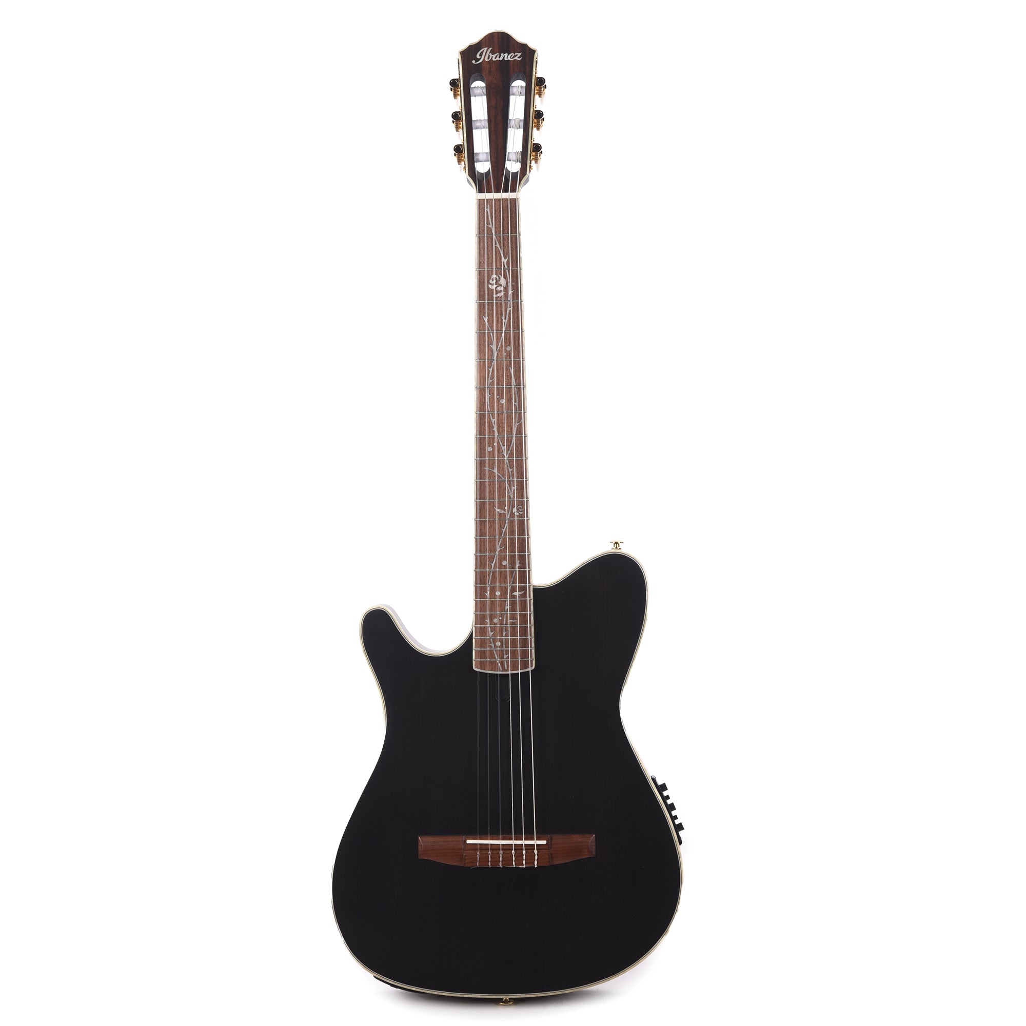 Ibanez TOD10LNTKF Tim Henson Signature Acoustic Electric Guitar Transparent Black Flat Left Handed Acoustic Guitars / Classical
