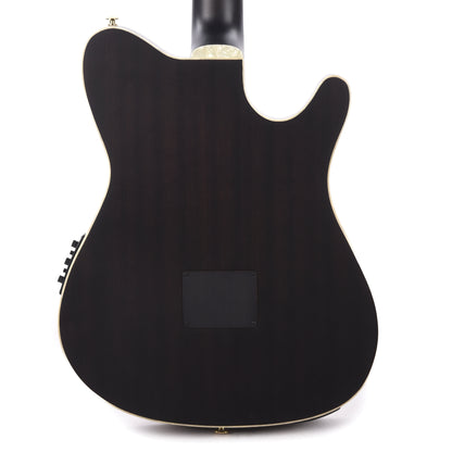 Ibanez TOD10LNTKF Tim Henson Signature Acoustic Electric Guitar Transparent Black Flat Left Handed Acoustic Guitars / Classical