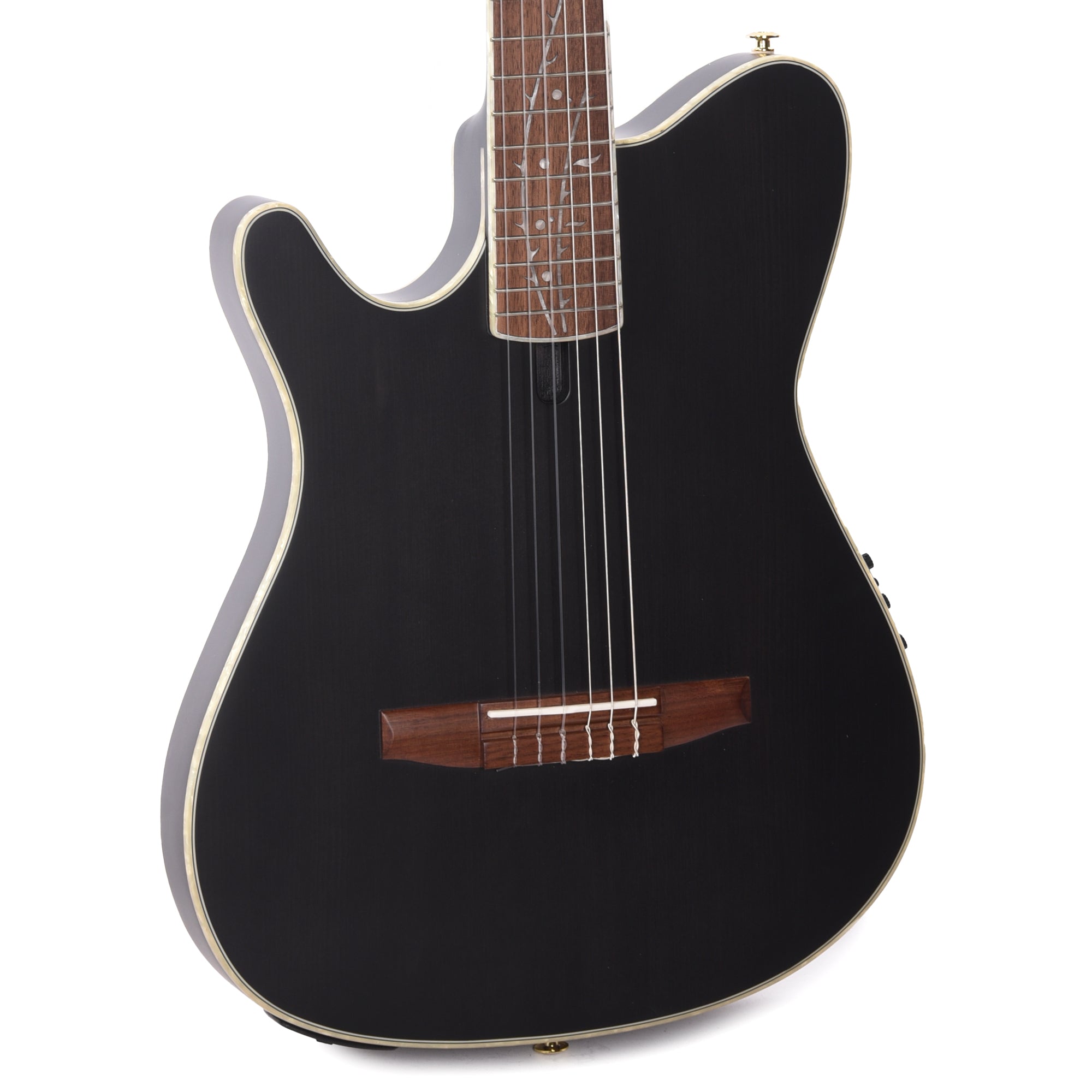 Ibanez TOD10LNTKF Tim Henson Signature Acoustic Electric Guitar Transparent Black Flat Left Handed Acoustic Guitars / Classical