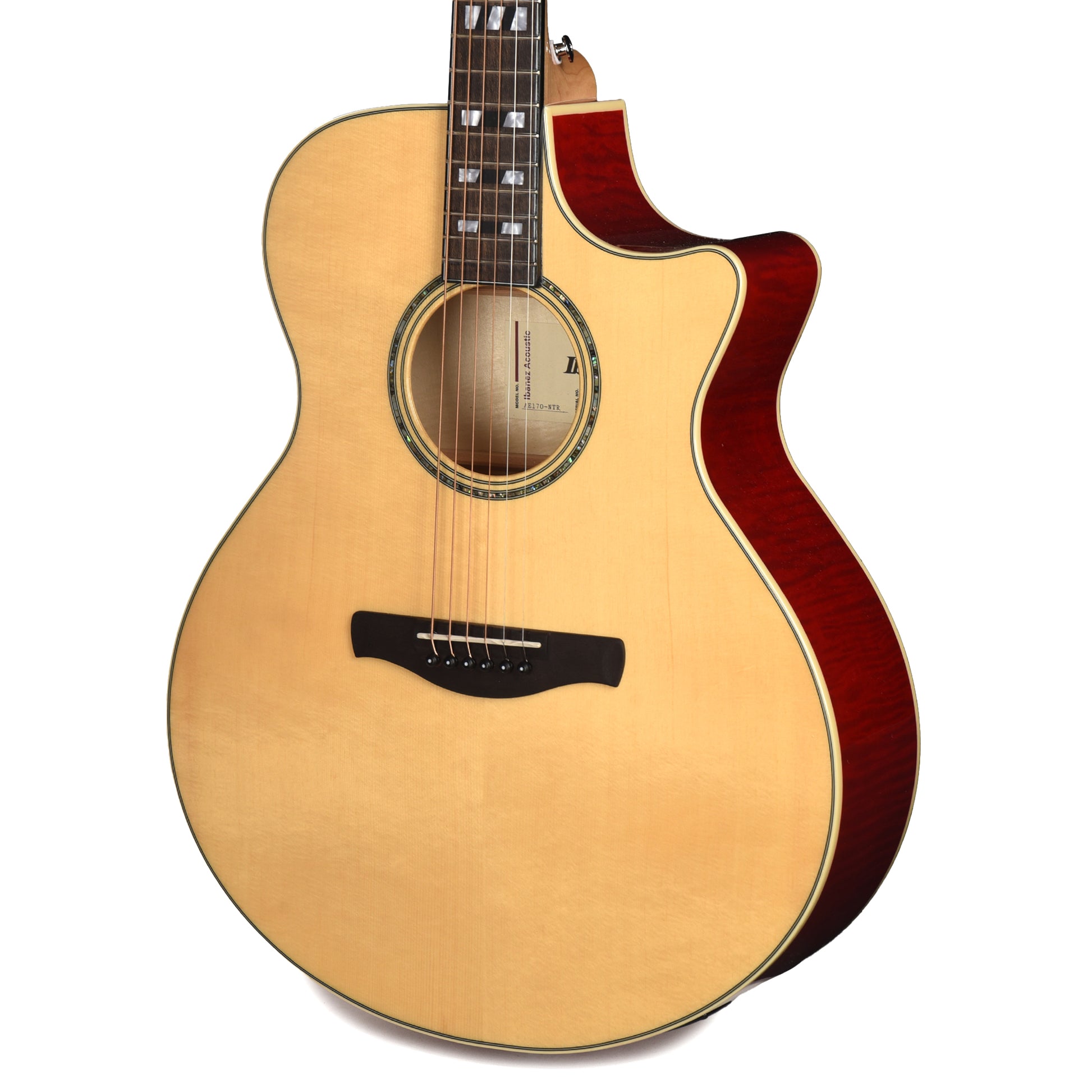 Ibanez AE170NTR Acoustic-Electric Guitar AE Natural High Gloss Acoustic Guitars / Dreadnought