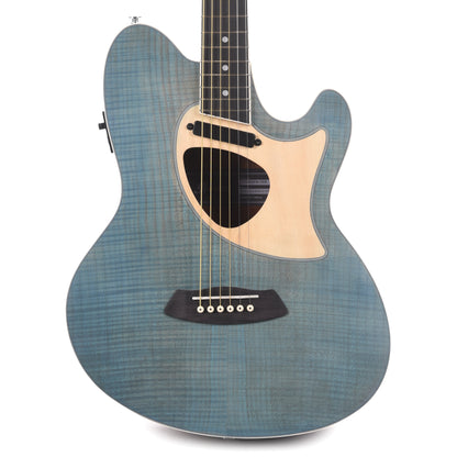 Ibanez TCM50FMODB Talman Acoustic Electric Guitar Open Pore Blue Denim Acoustic Guitars / Dreadnought