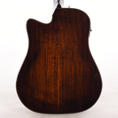 Ibanez AAD361CETKR Grand Dreadnought Cutaway Acoustic-Electric Guitar Transparent Black High Gloss Acoustic Guitars