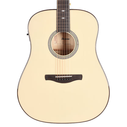Ibanez AAD371EATW Grand Dreadnought Acoustic-Electric Guitar Antique White High Gloss Acoustic Guitars
