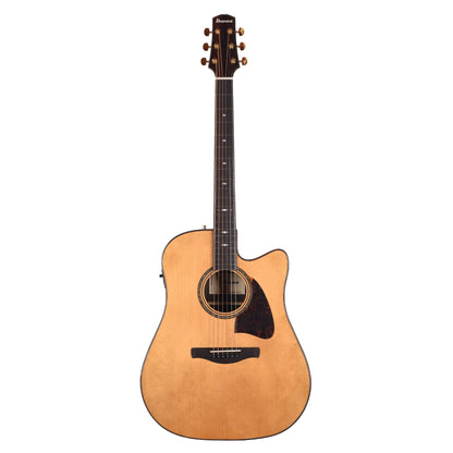 Ibanez AAD381CENT Grand Dreadnought Cutaway Acoustic-Electric Guitar Natural High Gloss Acoustic Guitars