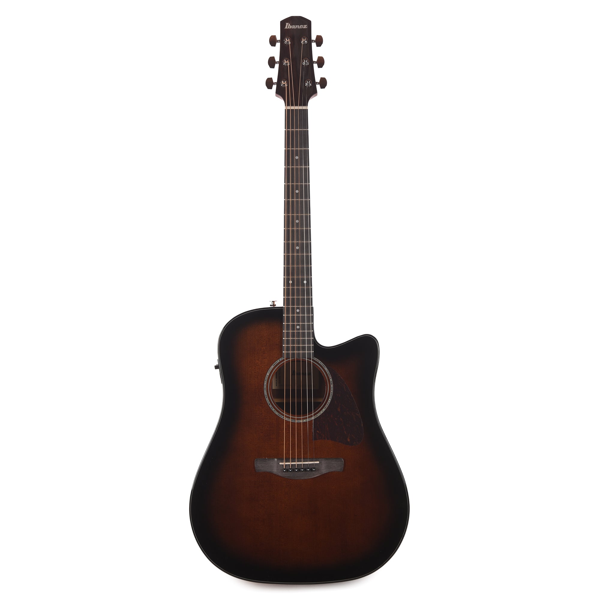 Ibanez AAD51CEDVS Grand Dreadnought Acoustic-Electric Guitar Dark Violin Sunburst High Gloss Acoustic Guitars