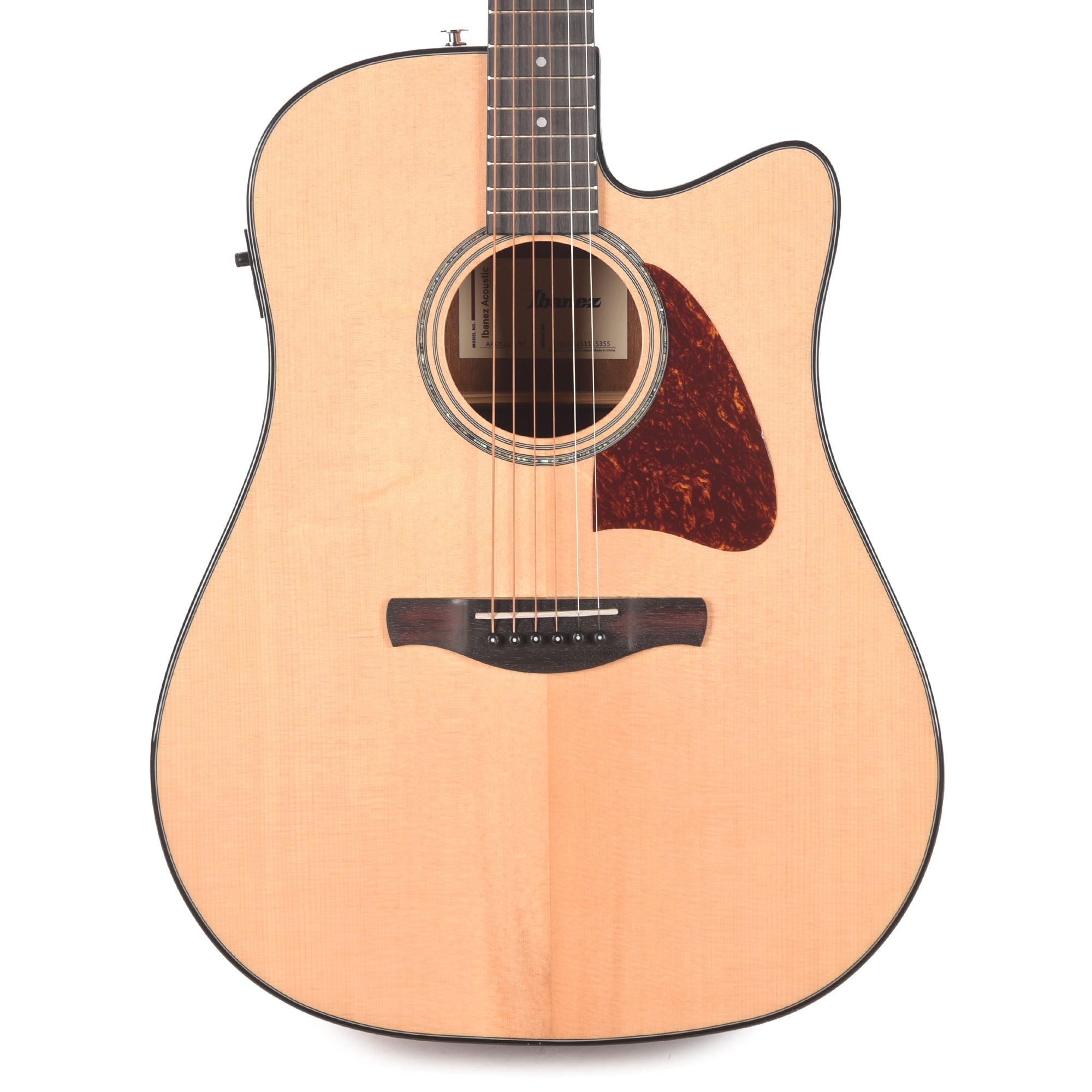 Ibanez AAD51CENT Grand Dreadnought Acoustic-Electric Guitar Natural High Gloss Acoustic Guitars