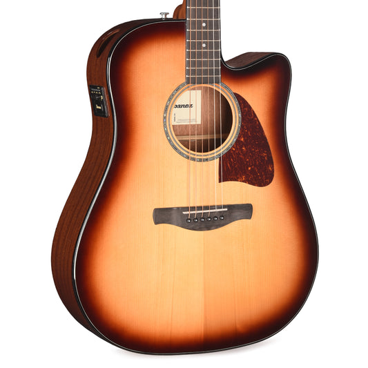 Ibanez AAD51CESB Grand Dreadnought Acoustic-Electric Guitar Sunburst High Gloss Acoustic Guitars