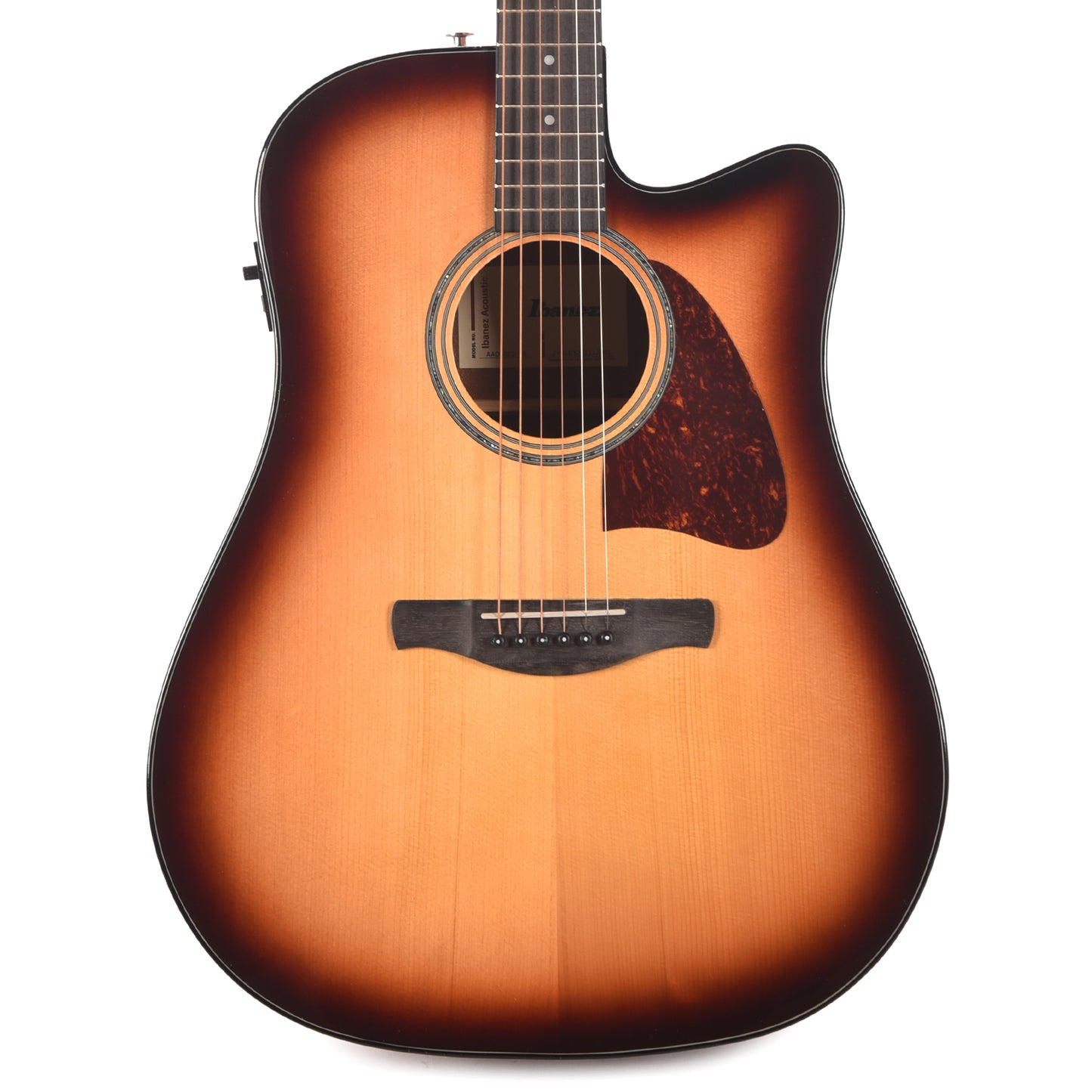 Ibanez AAD51CESB Grand Dreadnought Acoustic-Electric Guitar Sunburst High Gloss Acoustic Guitars