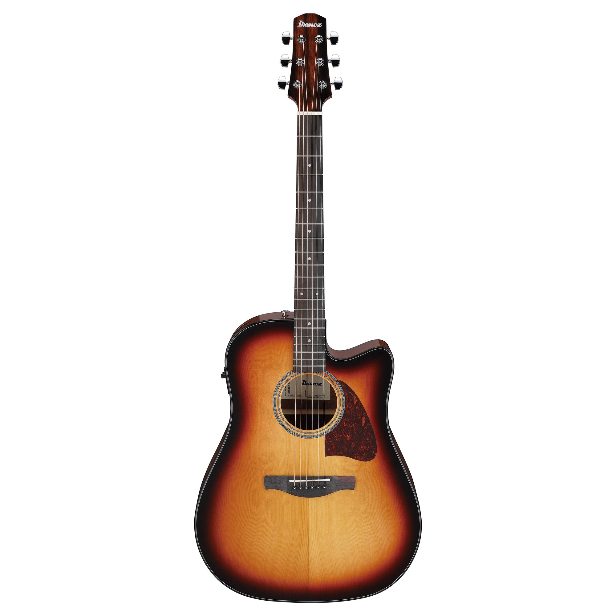 Ibanez AAD51CESB Grand Dreadnought Acoustic-Electric Guitar Sunburst High Gloss Acoustic Guitars