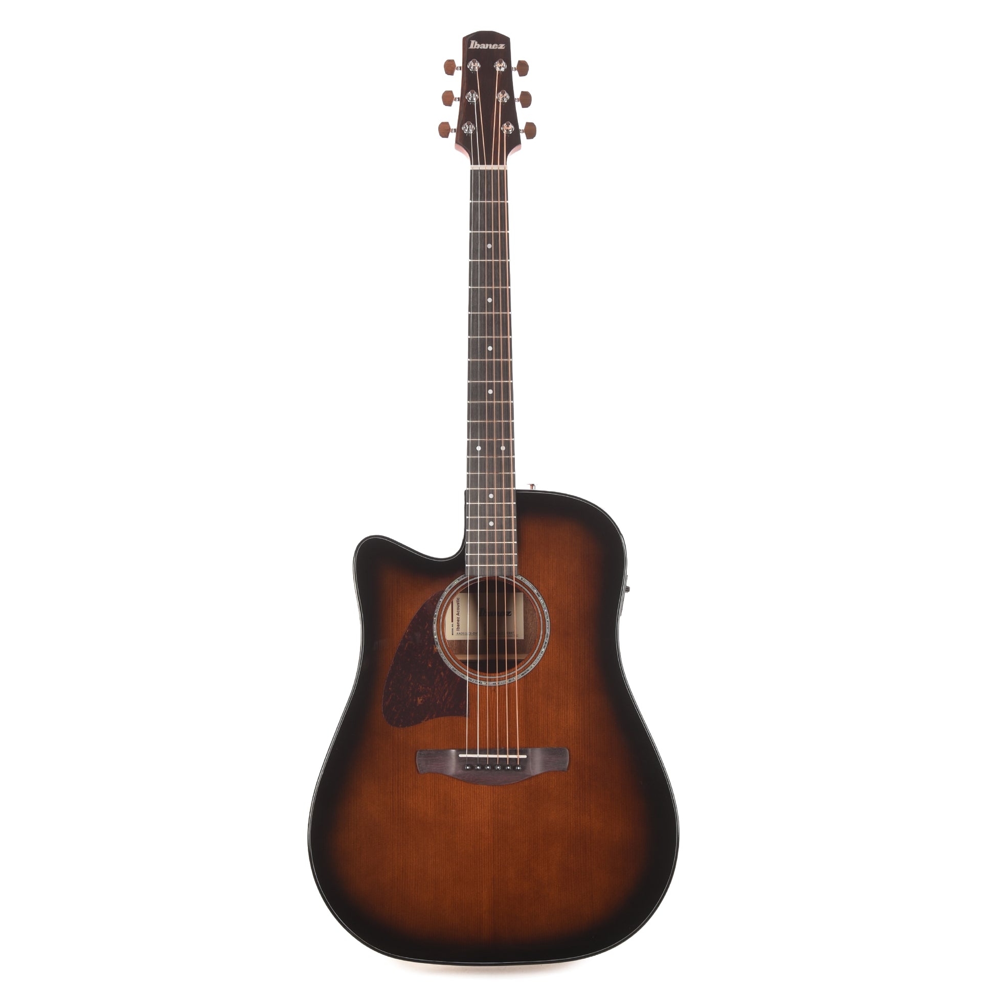 Ibanez AAD51LCEDVS Grand Dreadnought Acoustic-Electric Guitar Dark Violin Sunburst High Gloss Left-Handed Acoustic Guitars