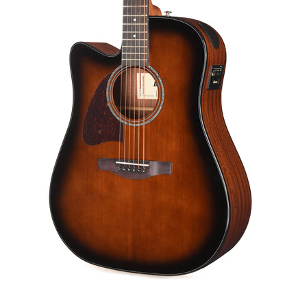 Ibanez AAD51LCEDVS Grand Dreadnought Acoustic-Electric Guitar Dark Violin Sunburst High Gloss Left-Handed Acoustic Guitars