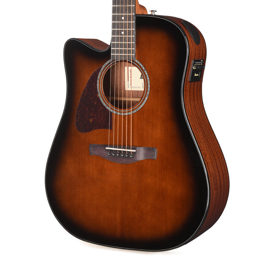 Ibanez AAD51LCEDVS Grand Dreadnought Acoustic-Electric Guitar Dark Violin Sunburst High Gloss Left-Handed Acoustic Guitars