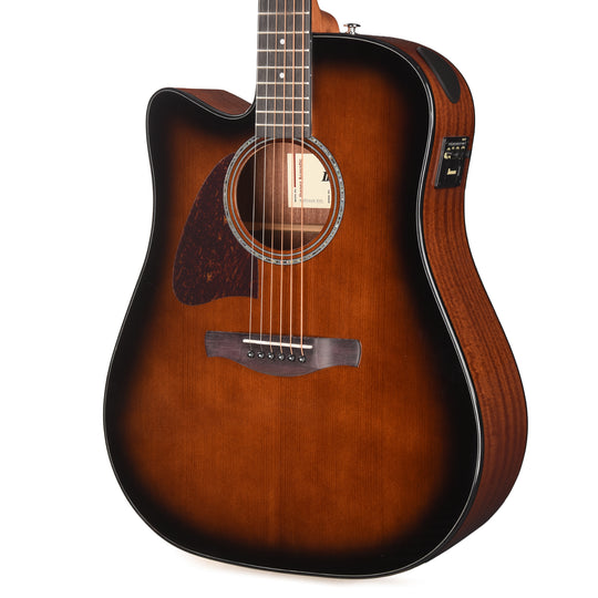 Ibanez AAD51LCEDVS Grand Dreadnought Acoustic-Electric Guitar Dark Violin Sunburst High Gloss Left-Handed Acoustic Guitars