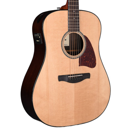 Ibanez AAD58ENT Grand Dreadnought Acoustic-Electric Guitar Natural High Gloss Acoustic Guitars