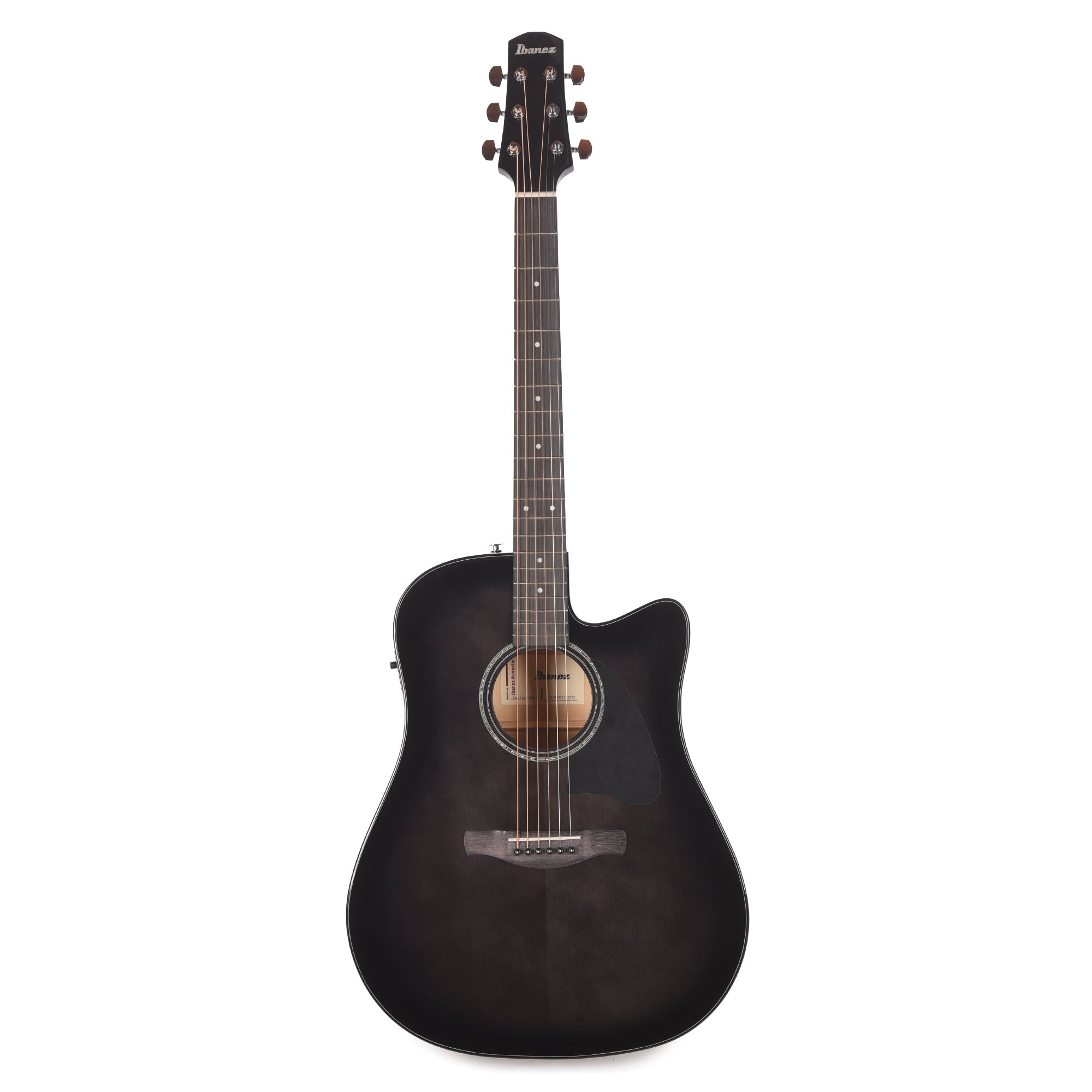Ibanez AAD77CETKS Grand Dreadnought Acoustic-Electric Guitar Transpare ...
