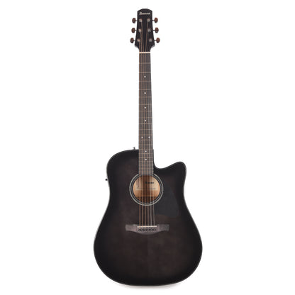 Ibanez AAD77CETKS Grand Dreadnought Acoustic-Electric Guitar Transparent Black Sunburst High Gloss Acoustic Guitars