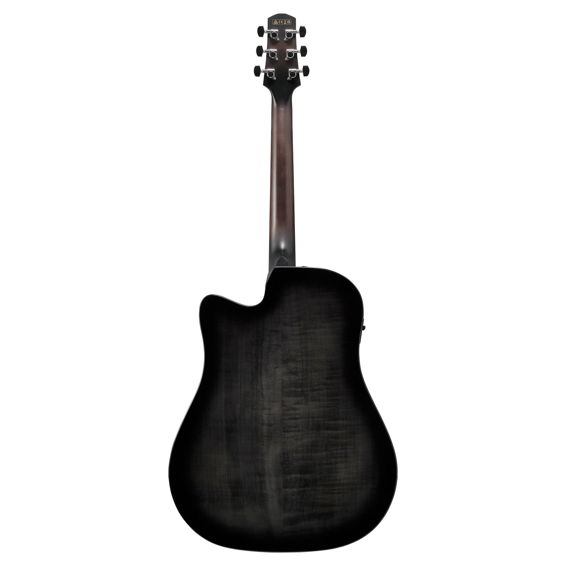Ibanez AAD77CETKS Grand Dreadnought Acoustic-Electric Guitar Transparent Black Sunburst High Gloss Acoustic Guitars