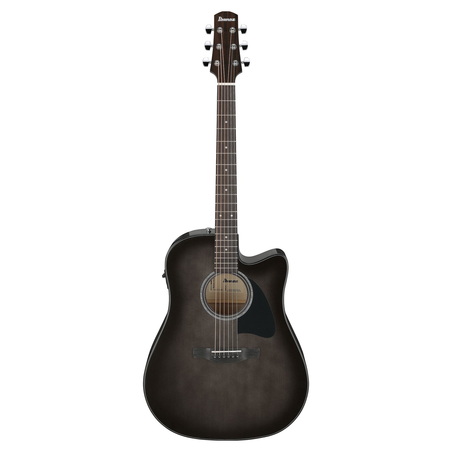 Ibanez AAD77CETKS Grand Dreadnought Acoustic-Electric Guitar Transparent Black Sunburst High Gloss Acoustic Guitars
