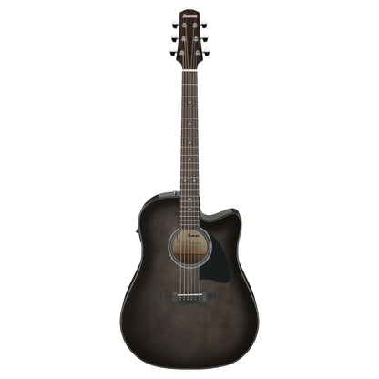 Ibanez AAD77CETKS Grand Dreadnought Acoustic-Electric Guitar Transparent Black Sunburst High Gloss Acoustic Guitars