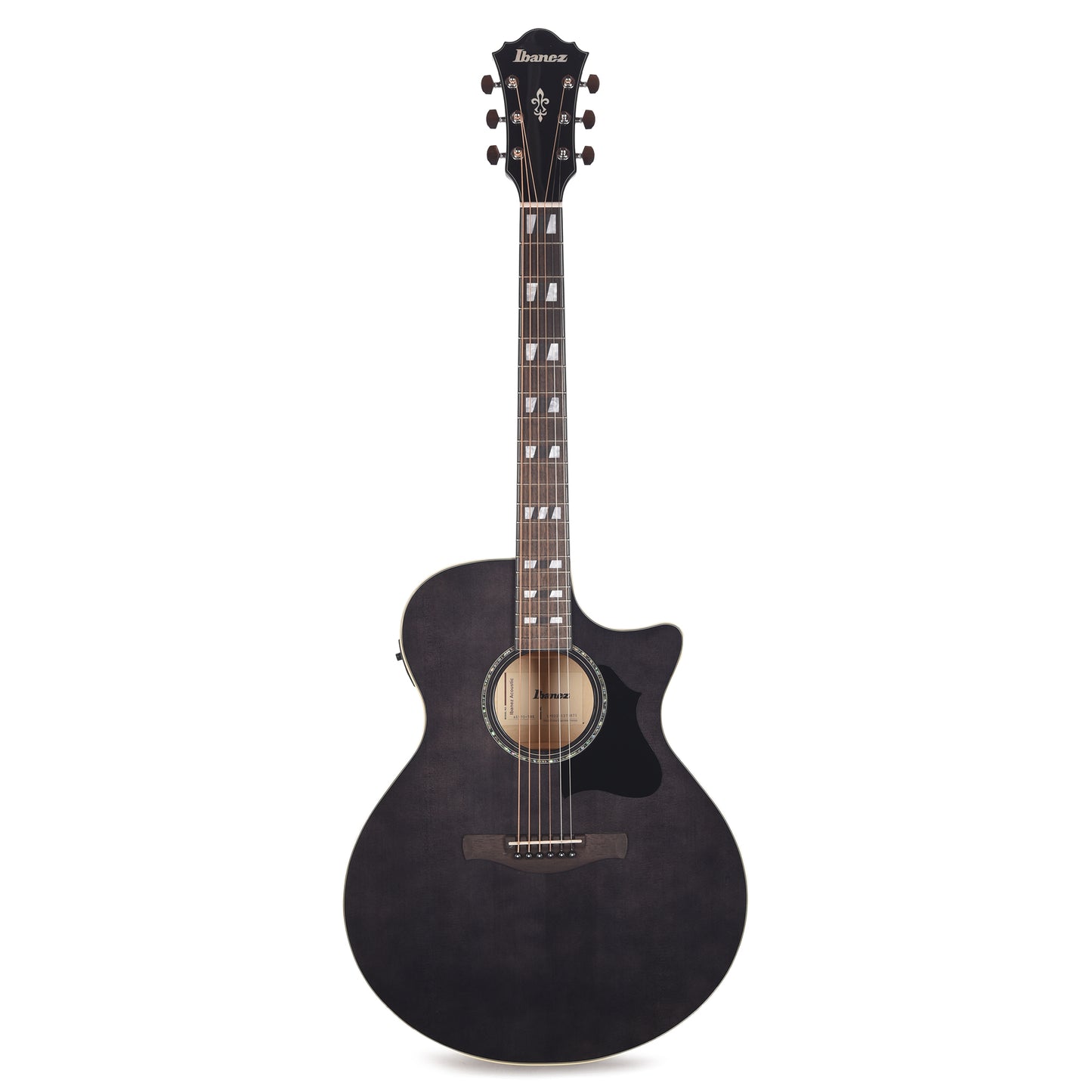 Ibanez AE170TBK AE Acoustic Electric Guitar Transparent Black High Gloss Acoustic Guitars