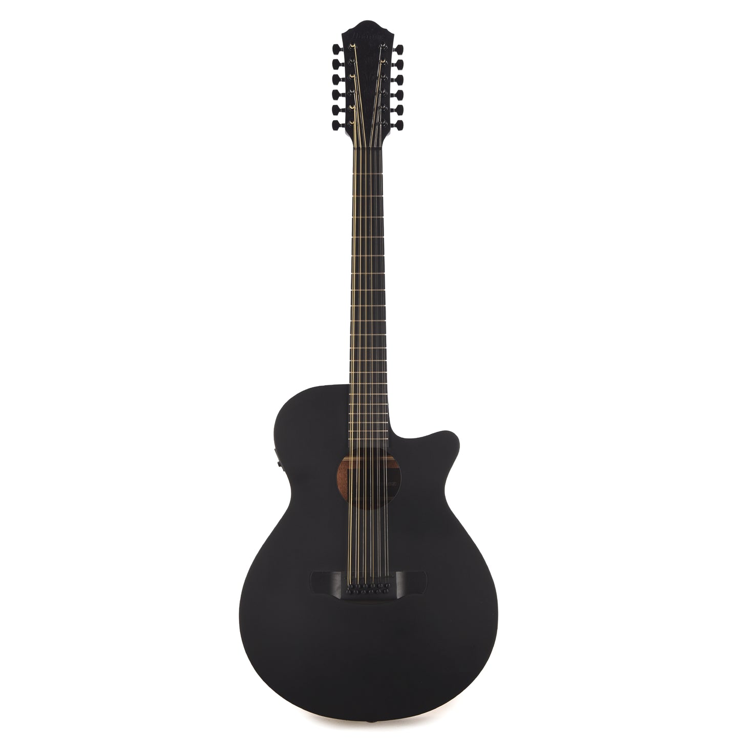 Ibanez AEG1221BOT AEG 12-String Acoustic-Electric Guitar Black Out Acoustic Guitars