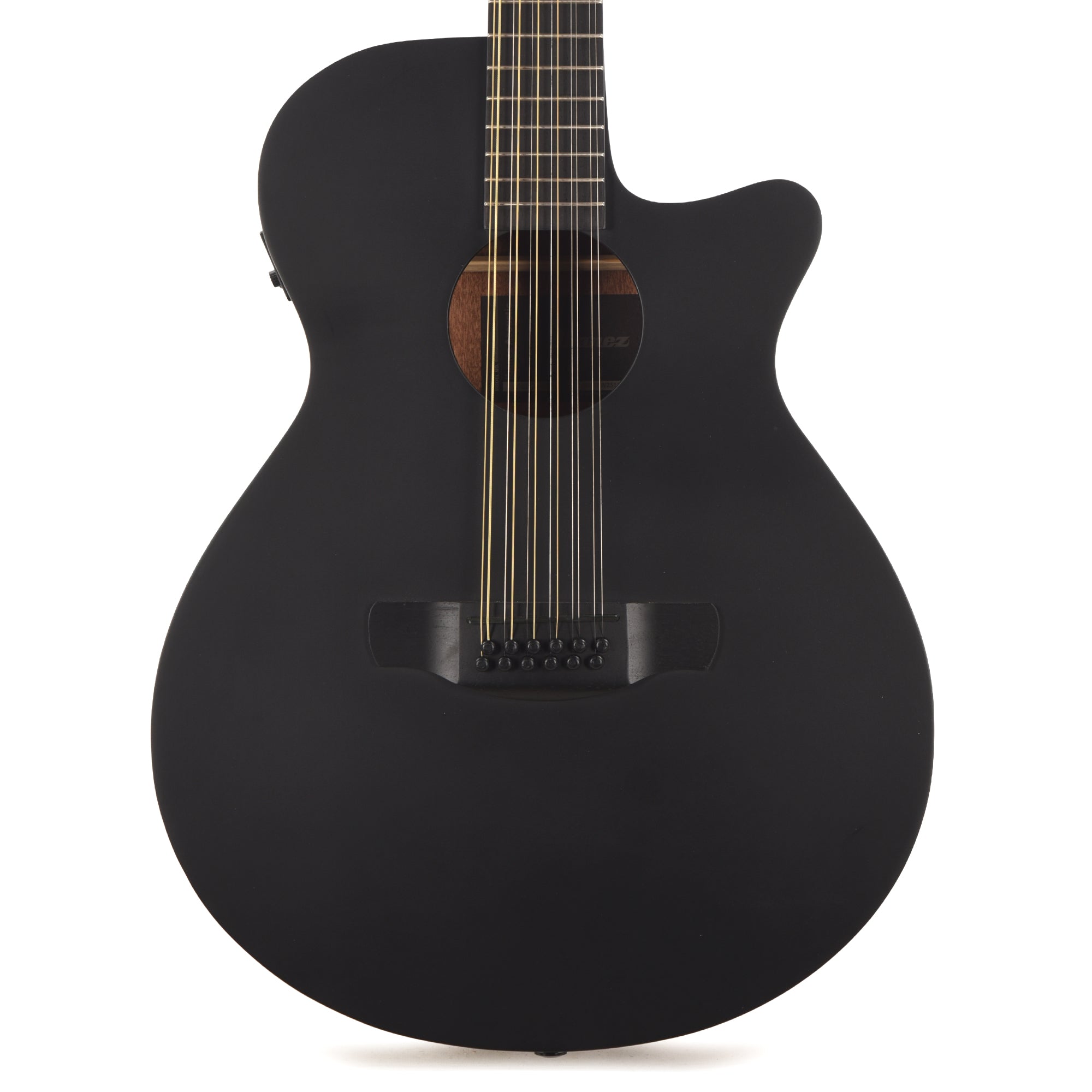 Ibanez AEG1221BOT AEG 12-String Acoustic-Electric Guitar Black Out Acoustic Guitars