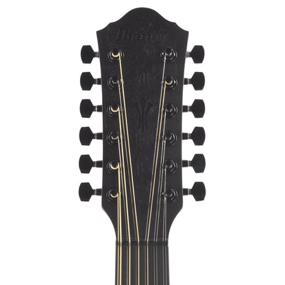Ibanez AEG1221BOT AEG 12-String Acoustic-Electric Guitar Black Out Acoustic Guitars