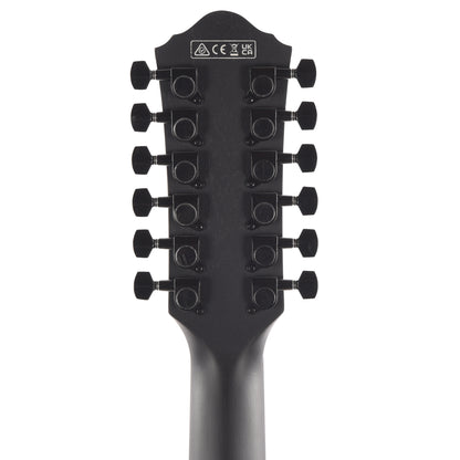 Ibanez AEG1221BOT AEG 12-String Acoustic-Electric Guitar Black Out Acoustic Guitars
