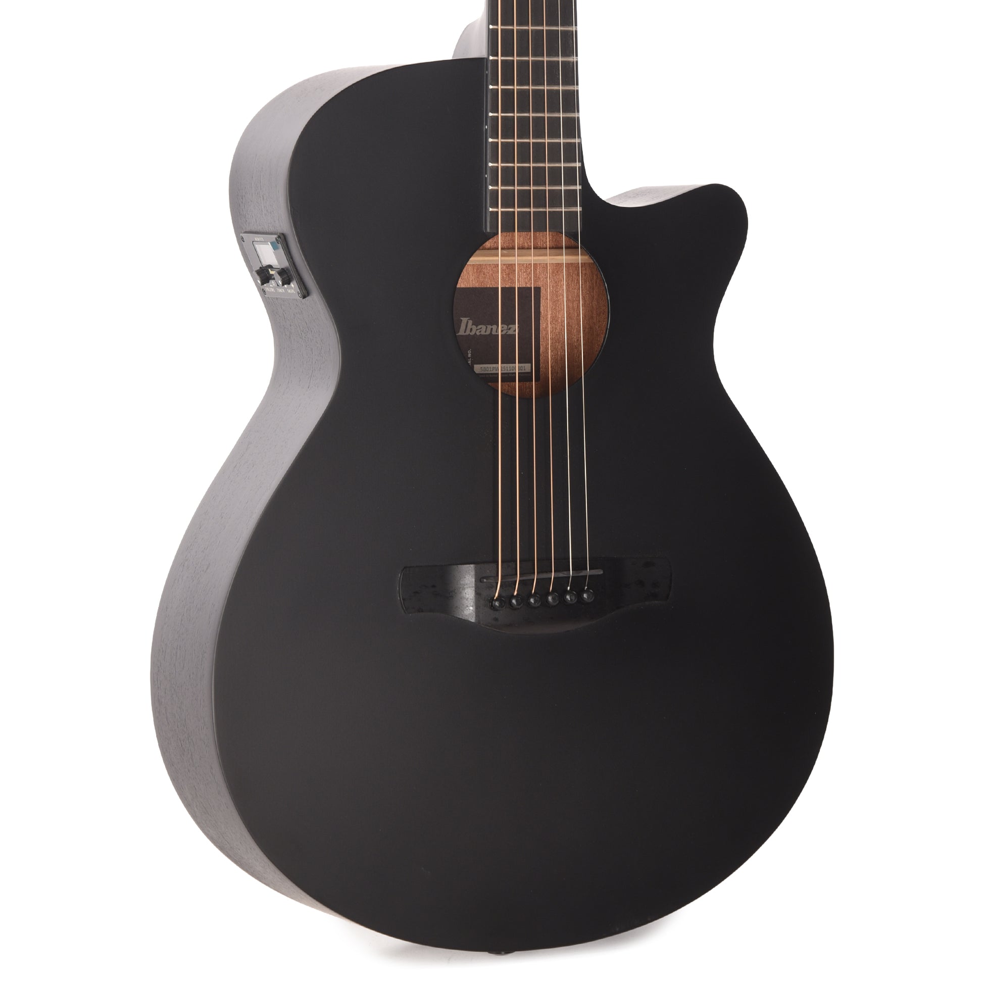 Ibanez AEG621BOT AEG Acoustic-Electric Guitar Black Out Acoustic Guitars