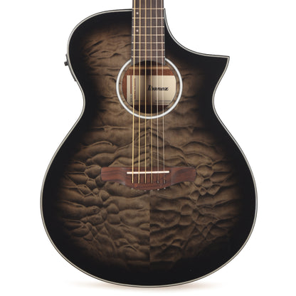 Ibanez AEWC16QATKH AEWC Acoustic-Electric Guitar Transparent Black Sunburst High Gloss Acoustic Guitars