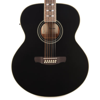 Ibanez AJ7012M1EBK Jumbo 12-String Acoustic-Electric Guitar Black High Gloss Acoustic Guitars