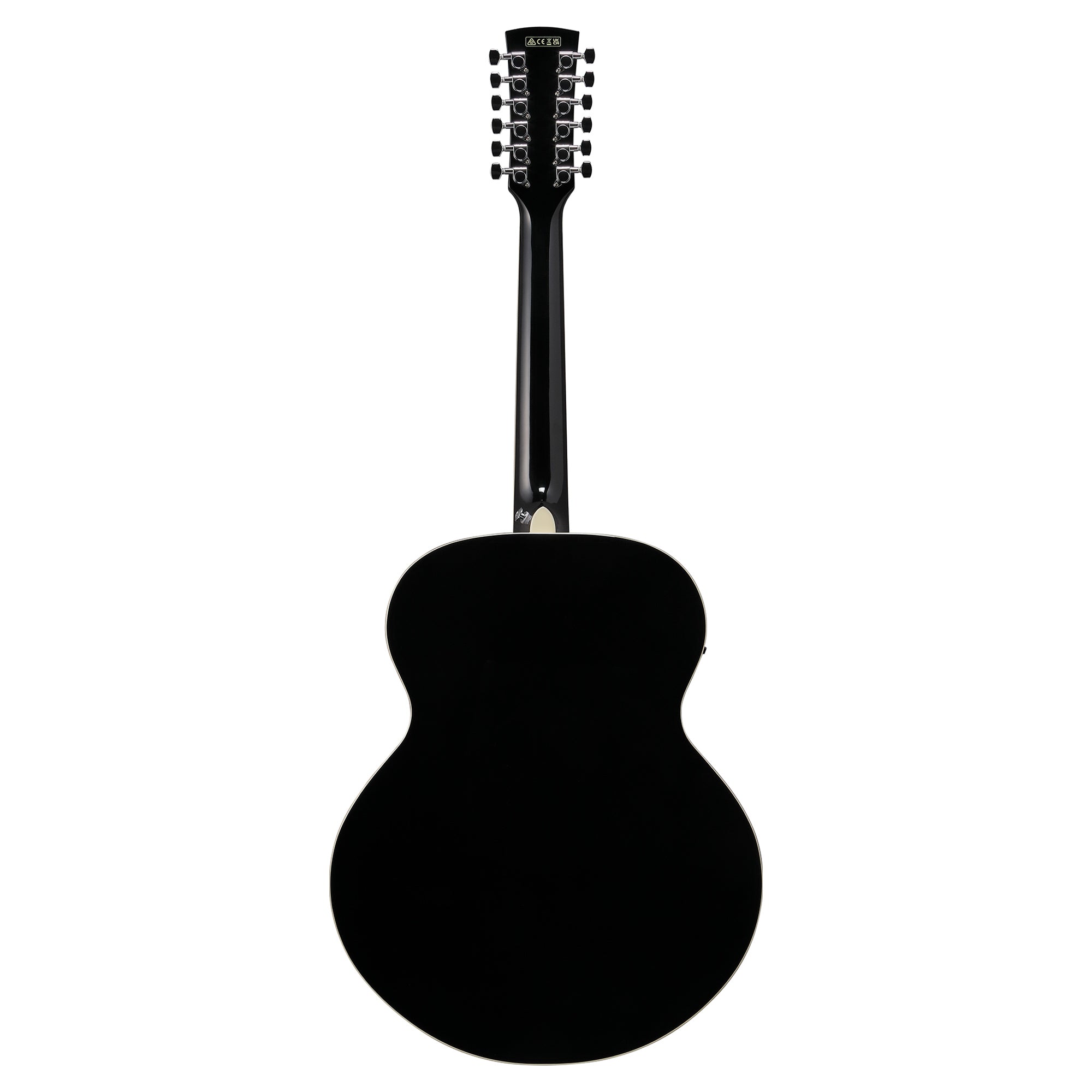 Ibanez AJ7012M1EBK Jumbo 12-String Acoustic-Electric Guitar Black High Gloss Acoustic Guitars