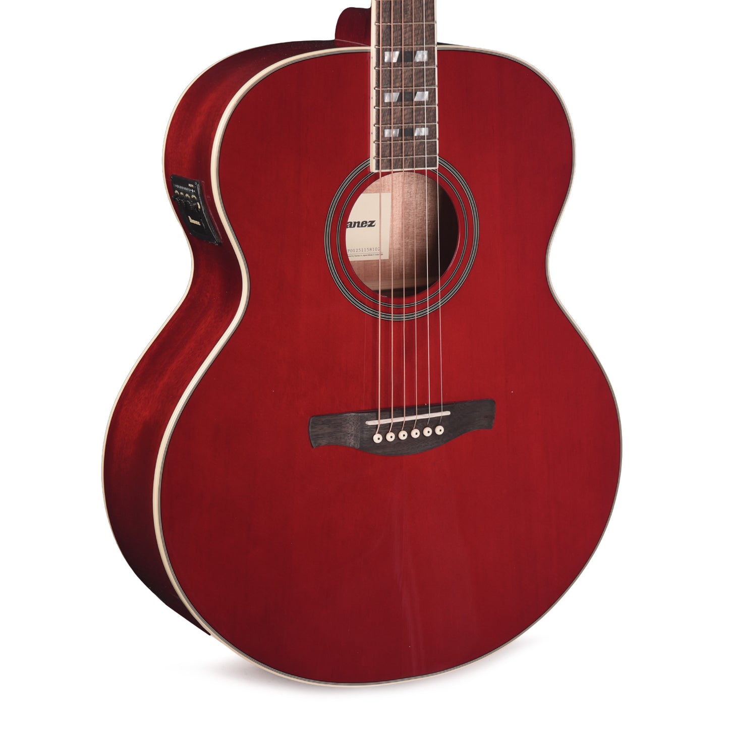 Ibanez AJ70M1EWR Jumbo Acoustic-Electric Guitar Wine Red High Gloss Acoustic Guitars