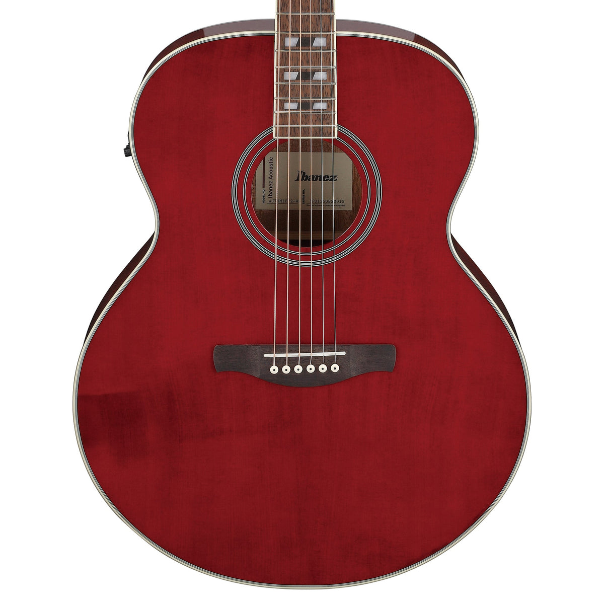 Ibanez AJ70M1EWR Jumbo Acoustic-Electric Guitar Wine Red High Gloss Acoustic Guitars