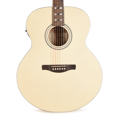 Ibanez AJ70M2EPW Jumbo Acoustic-Electric Guitar Pearl White High Gloss Acoustic Guitars