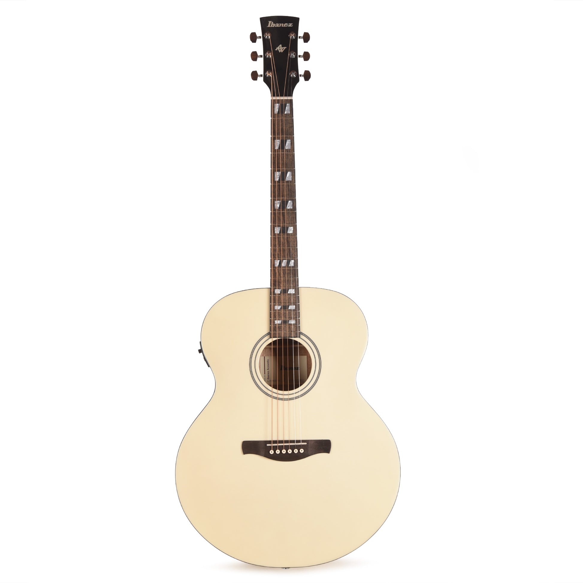 Ibanez AJ70M2EPW Jumbo Acoustic-Electric Guitar Pearl White High Gloss Acoustic Guitars