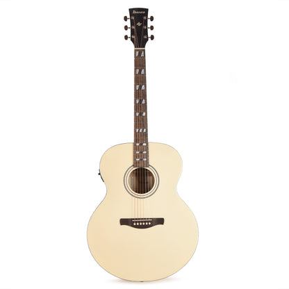 Ibanez AJ70M2EPW Jumbo Acoustic-Electric Guitar Pearl White High Gloss Acoustic Guitars