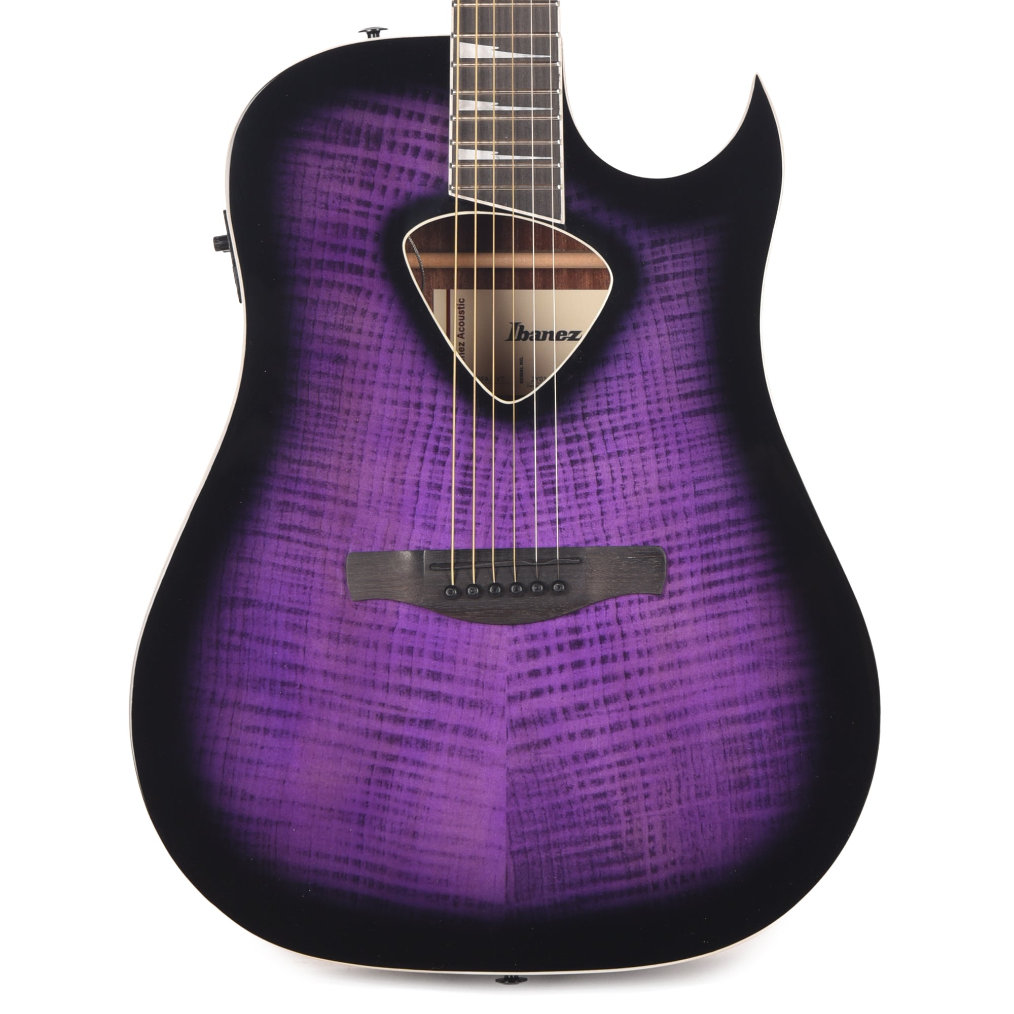 Ibanez ALT50FATVT Altstar Acoustic-Electric Guitar Transparent Violet Sunburst High Gloss Acoustic Guitars