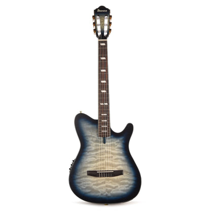 Ibanez FRH20QMNCTL Acoustic Electric Guitar Cosmic Blue Sunburst Low Gloss Acoustic Guitars