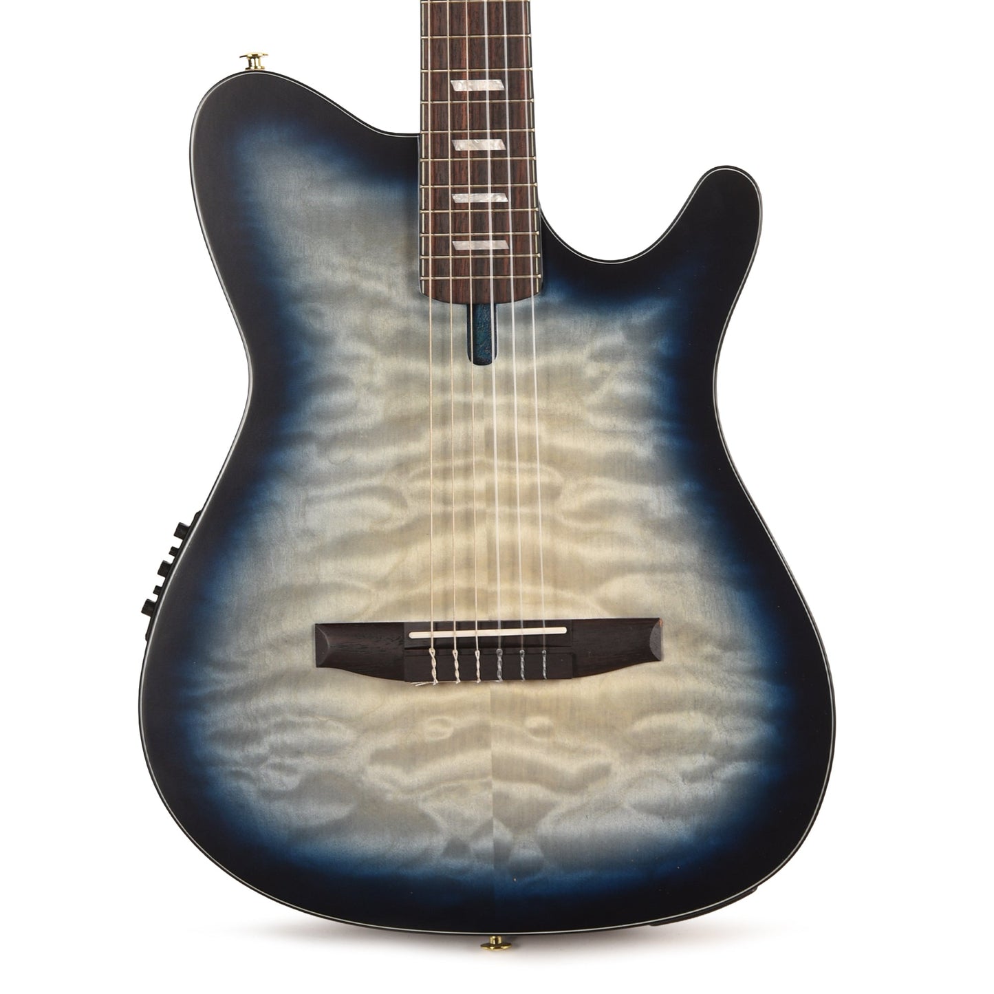 Ibanez FRH20QMNCTL Acoustic Electric Guitar Cosmic Blue Sunburst Low Gloss Acoustic Guitars