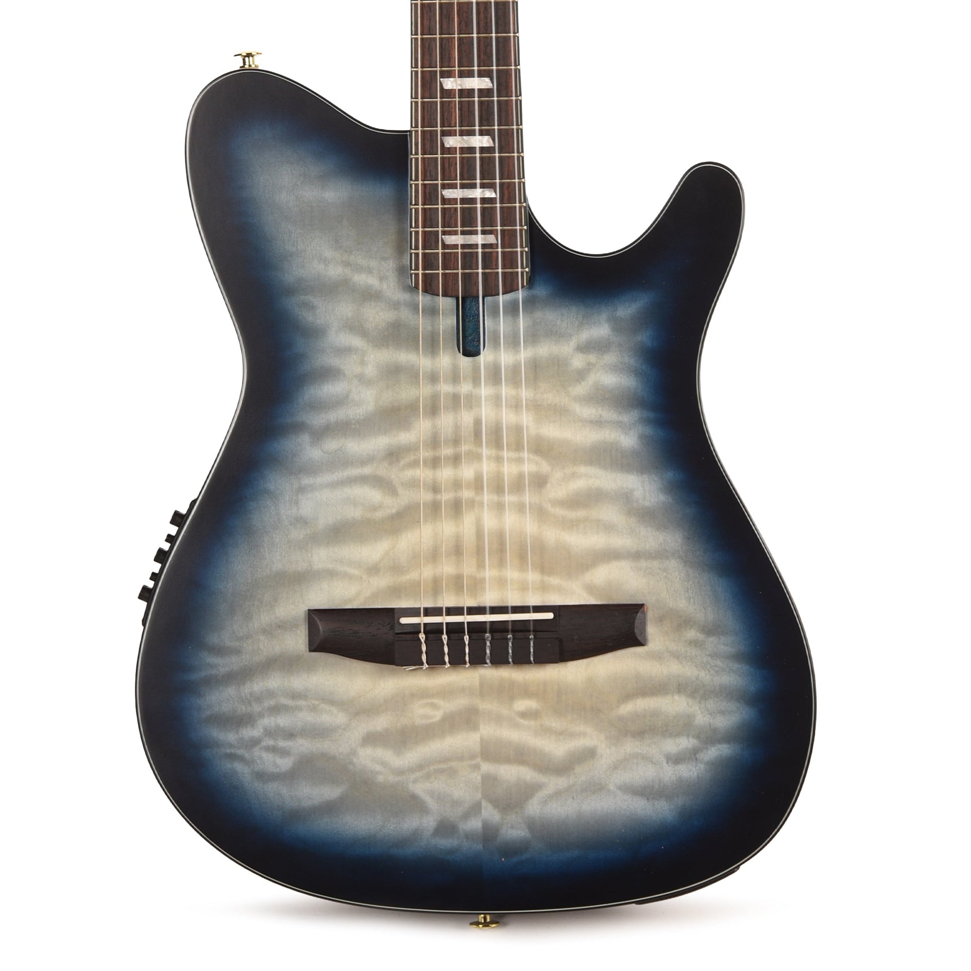 Ibanez FRH20QMNCTL Acoustic Electric Guitar Cosmic Blue Sunburst Low Gloss Acoustic Guitars