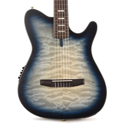 Ibanez FRH20QMNCTL Acoustic Electric Guitar Cosmic Blue Sunburst Low Gloss Acoustic Guitars