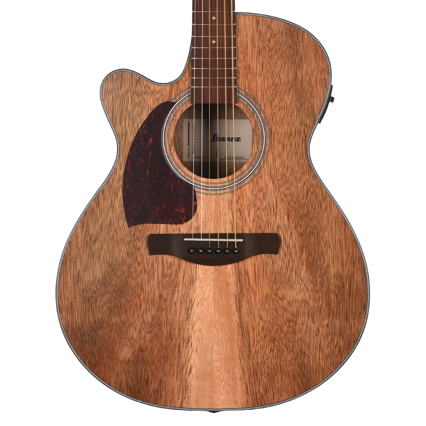 Ibanez PC50WSLCEOPB Grand Concert Cutawayt Acoustic-Electric Guitar Open Pore Brown Left-Handed Acoustic Guitars