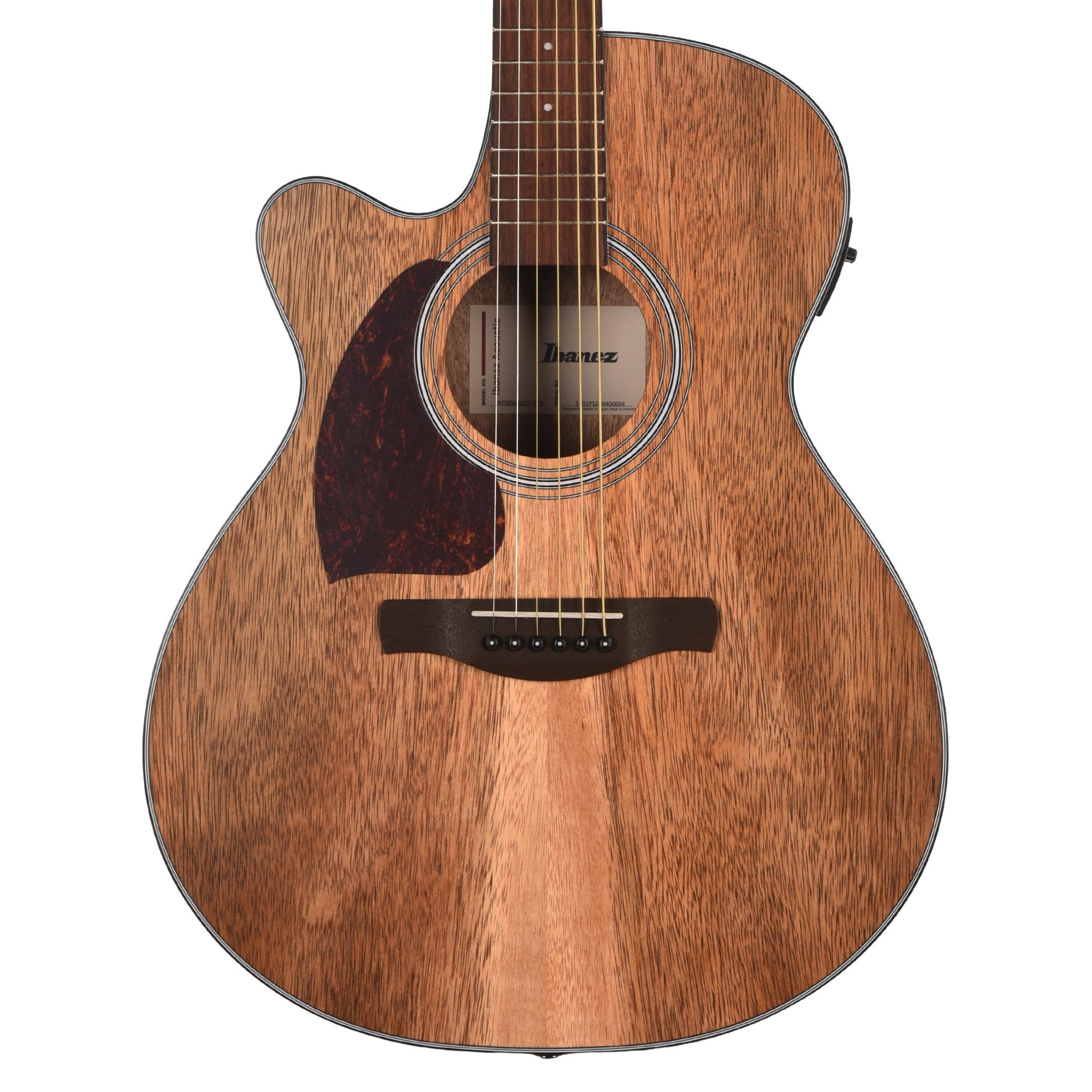 Ibanez PC50WSLCEOPB Grand Concert Cutawayt Acoustic-Electric Guitar Open Pore Brown Left-Handed Acoustic Guitars