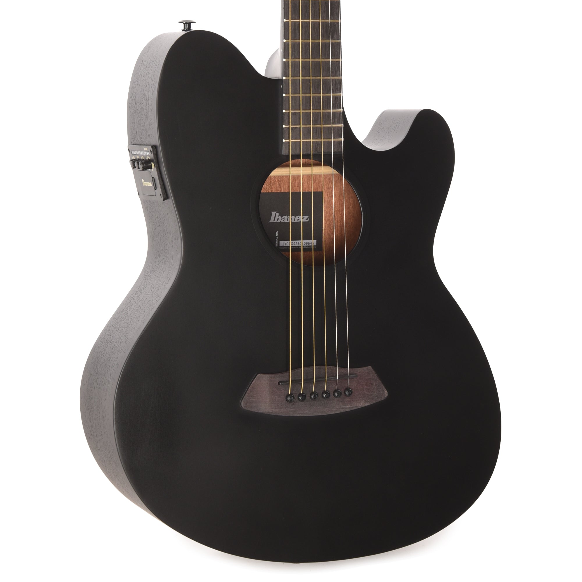 Ibanez TCY621BOT Acoustic-Electric Guitar Talman Double Cutaway Black Out Acoustic Guitars