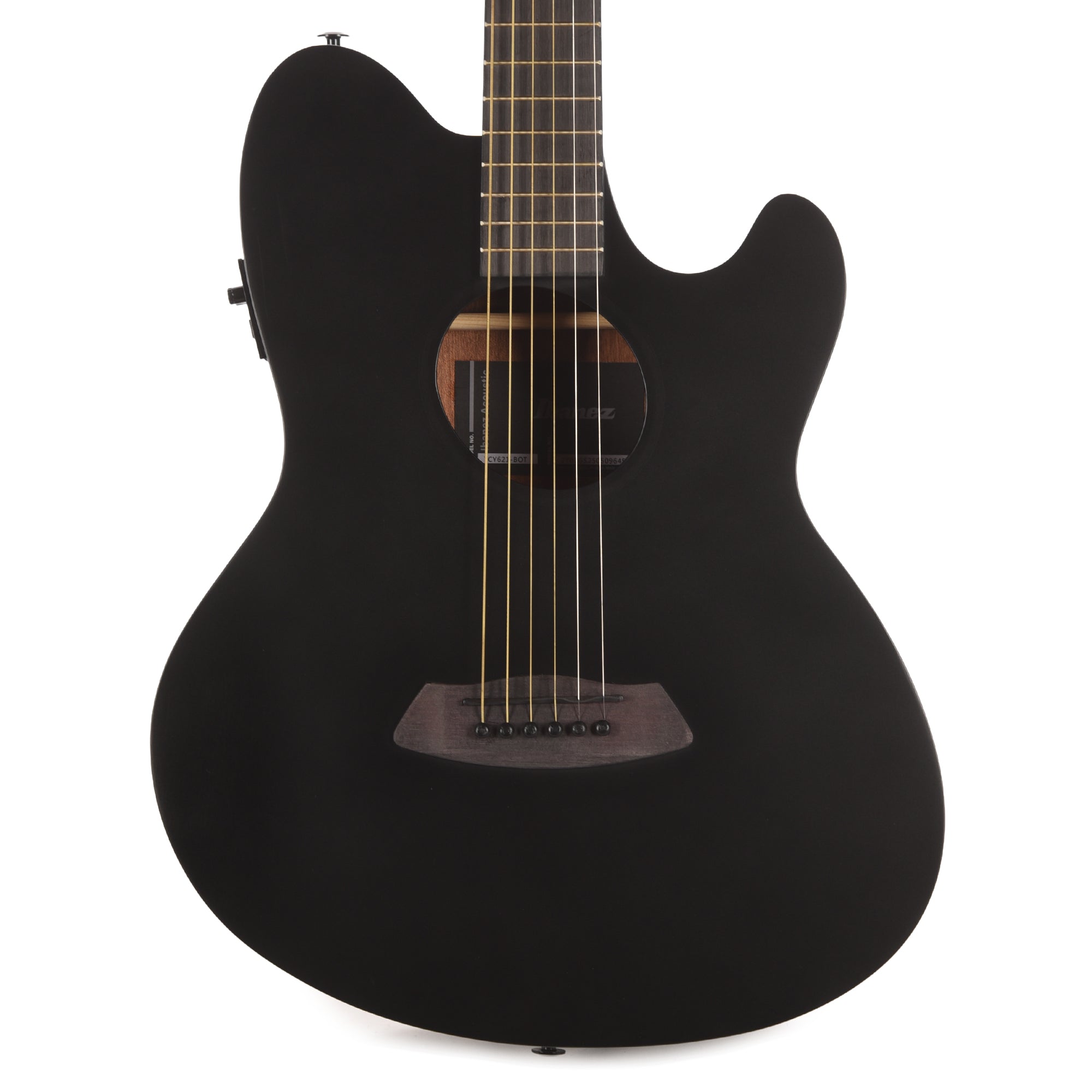 Ibanez TCY621BOT Acoustic-Electric Guitar Talman Double Cutaway Black Out Acoustic Guitars
