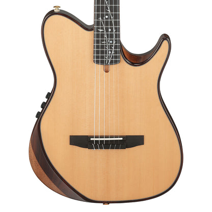 Ibanez TOD100NNT Tim Henson Signature FRH Chambered Acoustic-Electric Guitar Natural High Gloss Acoustic Guitars